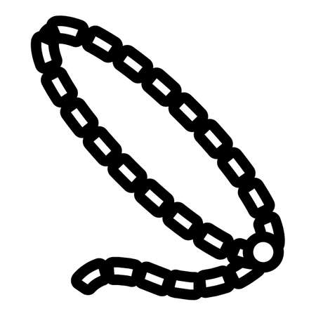 Farm lasso icon. Outline farm lasso vector icon for web design isolated on white backgroundのイラスト素材