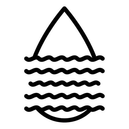 Water droplet icon. Outline Water droplet vector icon for web design isolated on white backgroundのイラスト素材