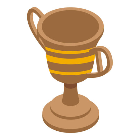 Old amphora icon. Isometric of Old amphora vector icon for web design isolated on white backgroundのイラスト素材