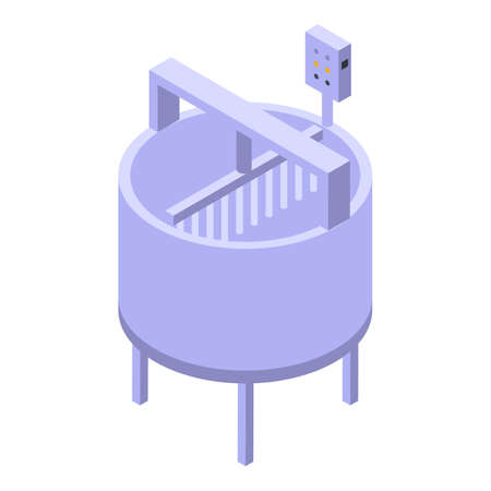 Cheese production equipment icon. Isometric of Cheese production equipment vector icon for web design isolated on white backgroundのイラスト素材