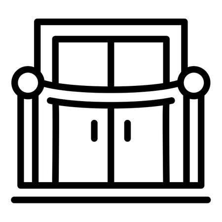 Entry club icon. Outline Entry club vector icon for web design isolated on white backgroundのイラスト素材