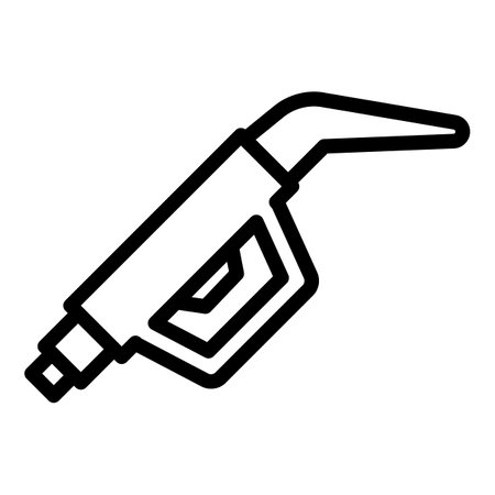 Kerosene pump icon. Outline Kerosene pump vector icon for web design isolated on white backgroundのイラスト素材
