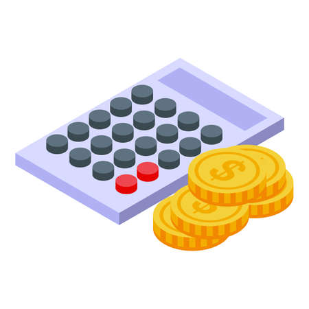 Marketing profit icon. Isometric of Marketing profit vector icon for web design isolated on white backgroundのイラスト素材