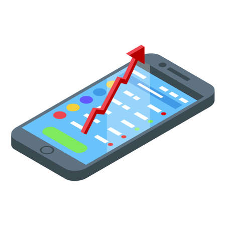 Crypto platform icon. Isometric of Crypto platform vector icon for web design isolated on white backgroundのイラスト素材