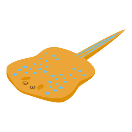 Hunter stingray icon. Isometric of Hunter stingray vector icon for web design isolated on white backgroundのイラスト素材