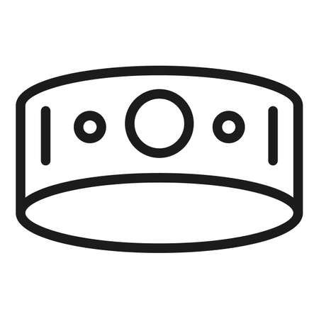 Training tracker icon. Outline Training tracker vector icon for web design isolated on white backgroundのイラスト素材