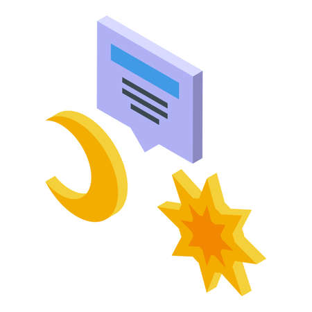 Task schedule day night icon. Isometric of Task schedule day night vector icon for web design isolated on white backgroundのイラスト素材