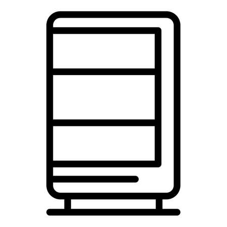 Soda vending machine icon. Outline Soda vending machine vector icon for web design isolated on white backgroundのイラスト素材