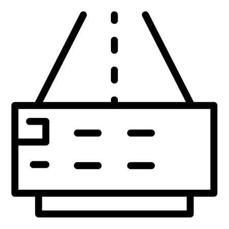 Intelligent vehicle icon. Outline Intelligent vehicle vector icon for web design isolated on white backgroundのイラスト素材