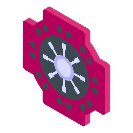 Sport car clutch icon. Isometric of Sport car clutch vector icon for web design isolated on white backgroundのイラスト素材