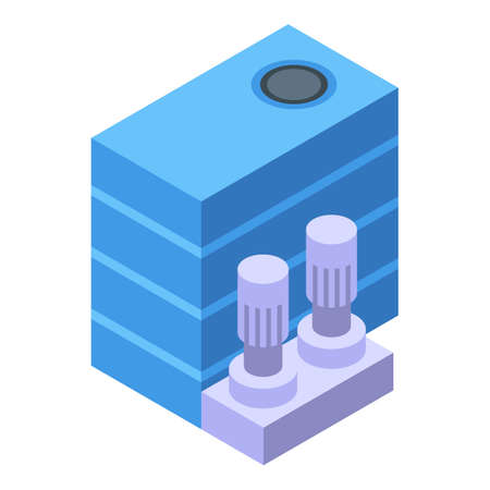 Water purification system icon. Isometric of Water purification system vector icon for web design isolated on white backgroundのイラスト素材