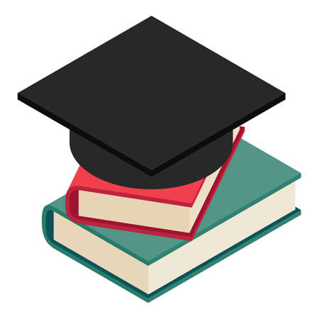 Higher education icon. Isometric illustration of higher education vector icon for webのイラスト素材