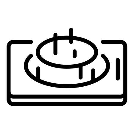 Phone hologram projection icon. Outline Phone hologram projection vector icon for web design isolated on white backgroundのイラスト素材