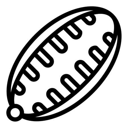 Coiffure plastic clip icon. Outline Coiffure plastic clip vector icon for web design isolated on white backgroundのイラスト素材