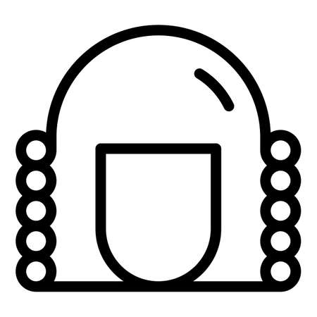 Hair styling beauty icon. Outline Hair styling beauty vector icon for web design isolated on white backgroundのイラスト素材