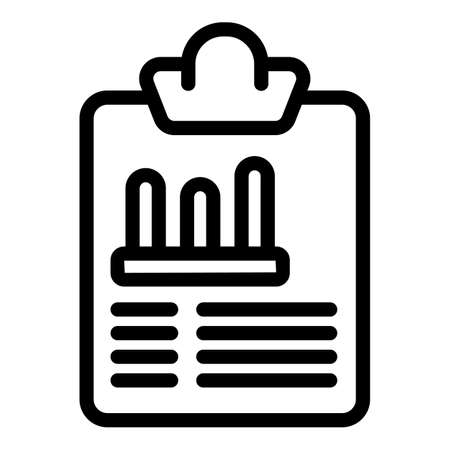 Clipboard marketing icon. Outline Clipboard marketing vector icon for web design isolated on white backgroundのイラスト素材