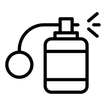 Fragrance bottle icon. Outline Fragrance bottle vector icon for web design isolated on white backgroundのイラスト素材