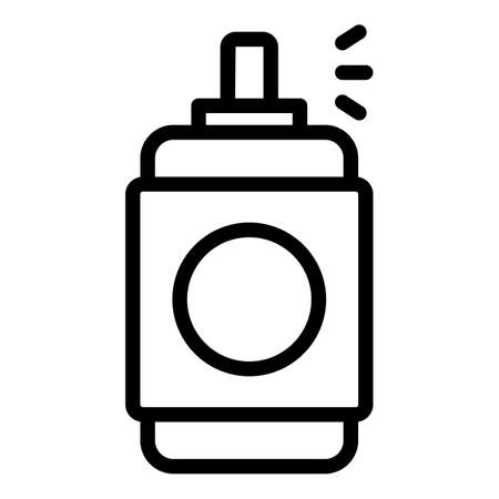 Safe aerosol icon. Outline Safe aerosol vector icon for web design isolated on white backgroundのイラスト素材