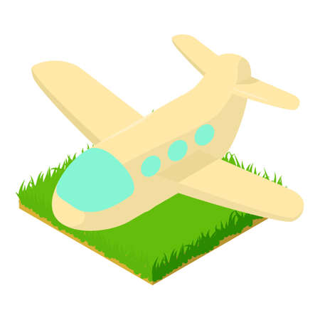 Airplane icon isometric vector. Passenger plane. Air transportのイラスト素材