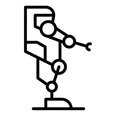 Game robot icon outline vector. Exoskeleton suit. Artificial manのイラスト素材