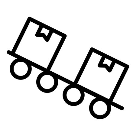 Production chain icon outline vector. Supply industry. Factory processのイラスト素材