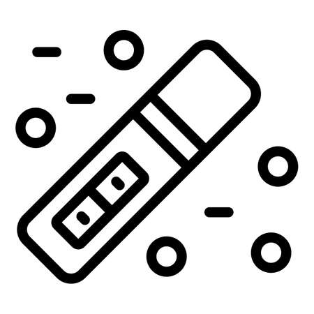 Gynecology test icon outline vector. Pregnancy result. Health fertilityのイラスト素材