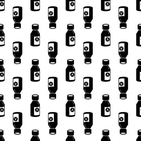 Syrup bottle pattern seamless background texture repeat wallpaper geometric vectorのイラスト素材