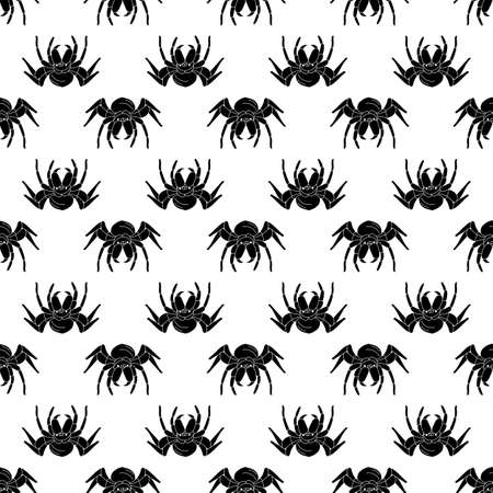 Dark spider pattern seamless background texture repeat wallpaper geometric vectorのイラスト素材