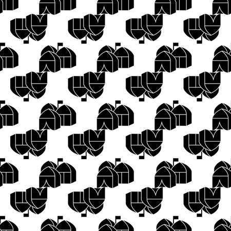 Refugee tent city pattern seamless background texture repeat wallpaper geometric vectorのイラスト素材