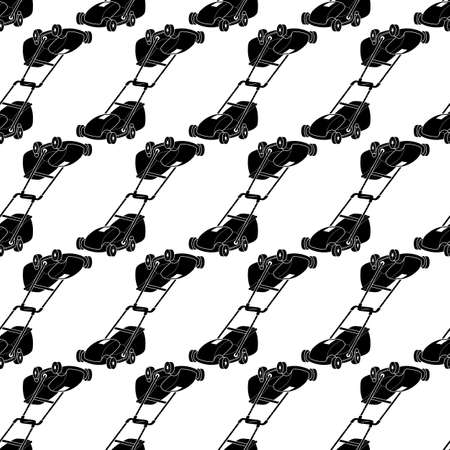 Lawn mower pattern seamless background texture repeat wallpaper geometric vectorのイラスト素材