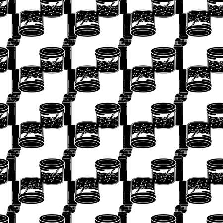 Home food lunch box pattern seamless background texture repeat wallpaper geometric vectorのイラスト素材