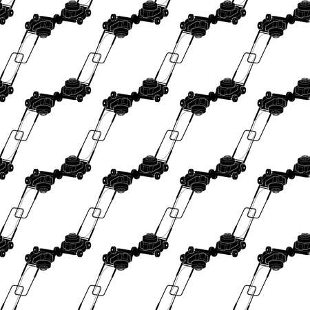 Petrol lawn mower pattern seamless background texture repeat wallpaper geometric vectorのイラスト素材