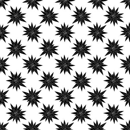 Top view aloe vera pattern seamless background texture repeat wallpaper geometric vectorのイラスト素材