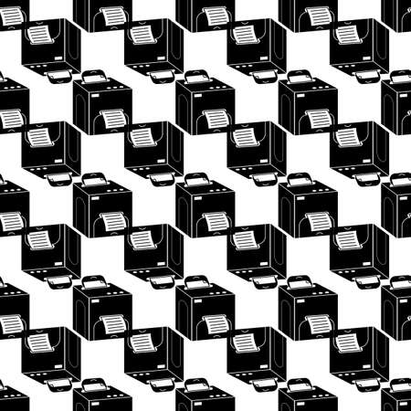 Square printer pattern seamless background texture repeat wallpaper geometric vectorのイラスト素材