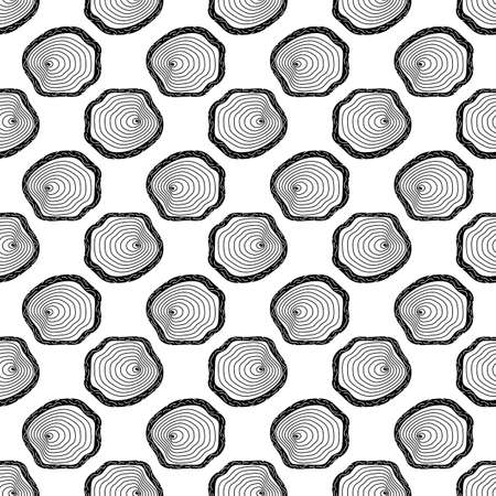 Stump top view pattern seamless background texture repeat wallpaper geometric vectorのイラスト素材