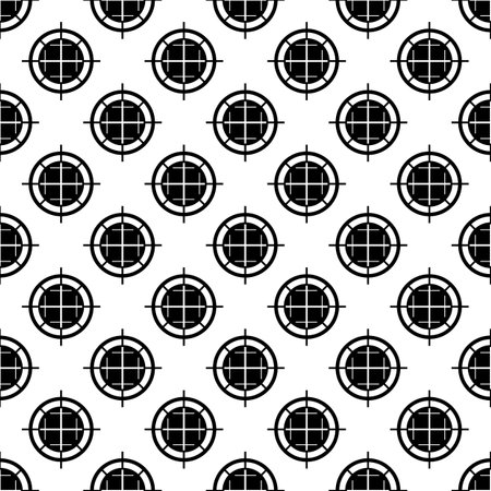 Sniper shooting pattern seamless background texture repeat wallpaper geometric vectorのイラスト素材