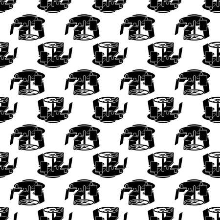 Yard carousel pattern seamless background texture repeat wallpaper geometric vectorのイラスト素材