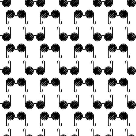 Blind glasses pattern seamless background texture repeat wallpaper geometric vectorのイラスト素材