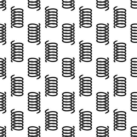 Cold metal spring pattern seamless background texture repeat wallpaper geometric vectorのイラスト素材