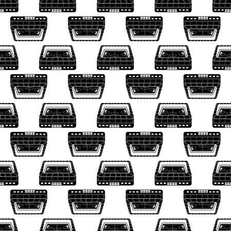 Football arena pattern seamless background texture repeat wallpaper geometric vectorのイラスト素材