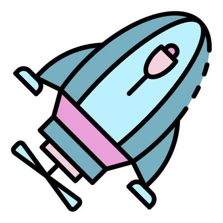 Help underwater motor icon. Outline help underwater motor vector icon color flat isolatedのイラスト素材