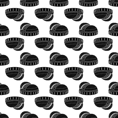 Stadium with sliding dome pattern seamless background texture repeat wallpaper geometric vectorのイラスト素材