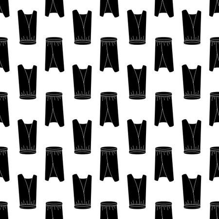 Leg apron pattern seamless background texture repeat wallpaper geometric vectorのイラスト素材