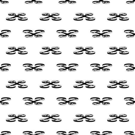 Quadrocopter pattern seamless background texture repeat wallpaper geometric vectorのイラスト素材