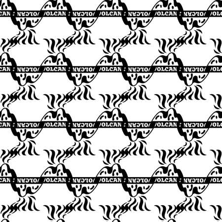 Volcano erruption logo. Simple illustration of volcano erruption vector logo for web design isolated on white backgroundのイラスト素材