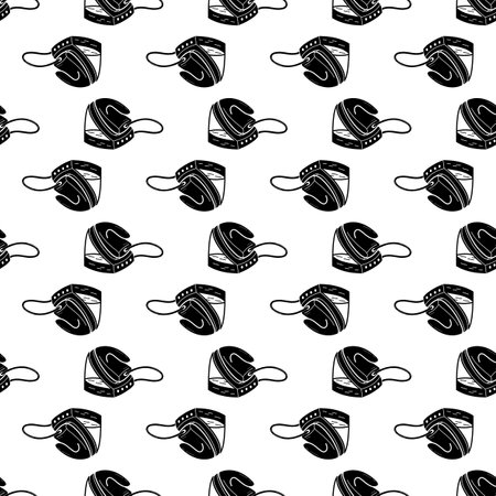 Modern iron pattern seamless background texture repeat wallpaper geometric vectorのイラスト素材