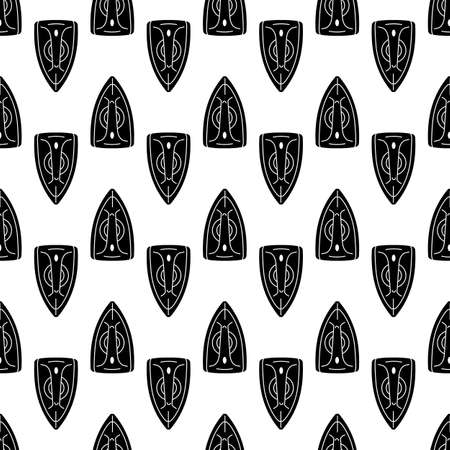 Cloth iron pattern seamless background texture repeat wallpaper geometric vectorのイラスト素材