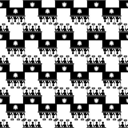 Vote people group pattern seamless background texture repeat wallpaper geometric vectorのイラスト素材