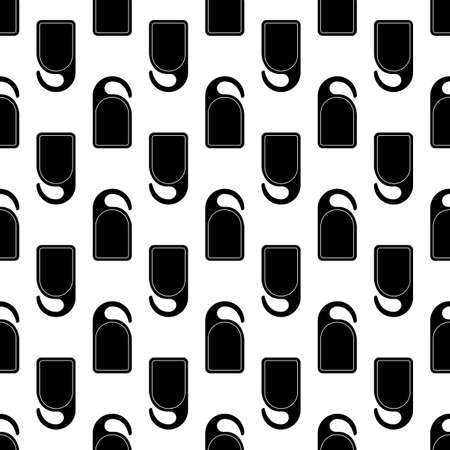 Motel door tag pattern seamless background texture repeat wallpaper geometric vectorのイラスト素材