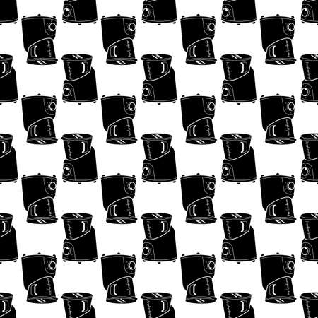 Kitchen cooker pattern seamless background texture repeat wallpaper geometric vectorのイラスト素材